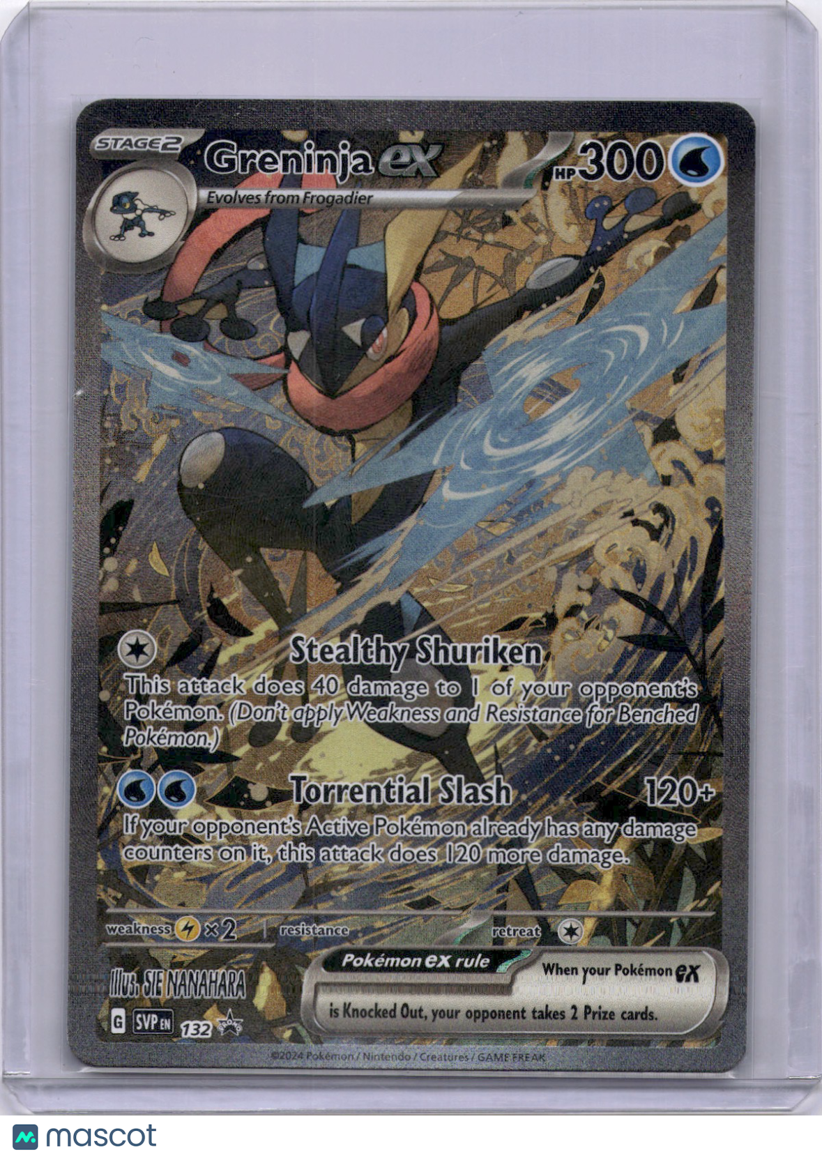 Greninja EX Scarlet & Violet Black Star Promo 132 Full Art Pokemon