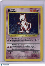 Mewtwo 1999 Pokemon Base Set Holo 10/102