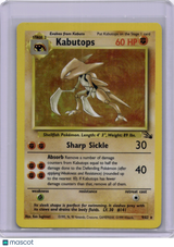 Kabutops 1999 Pokemon Fossil Holo #9/62