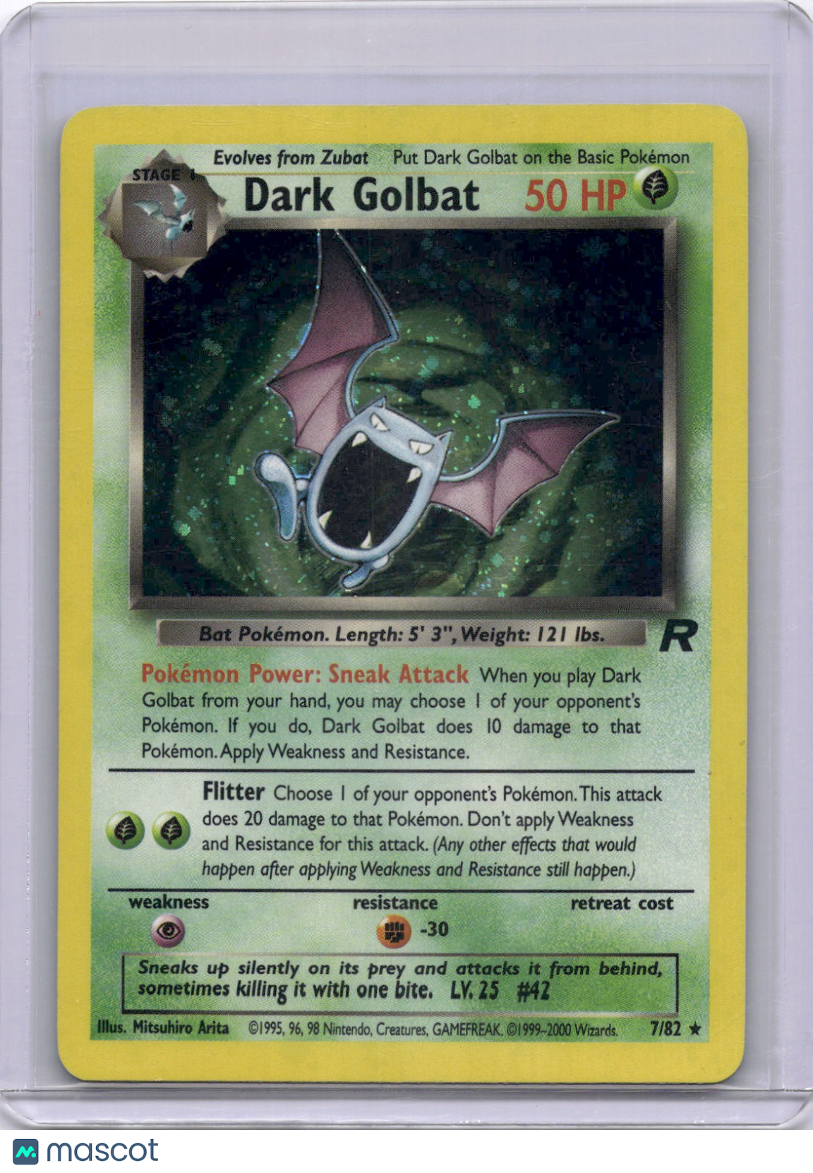 Dark Golbat 2000 Team Rocket 7/82 Pokemon TCG