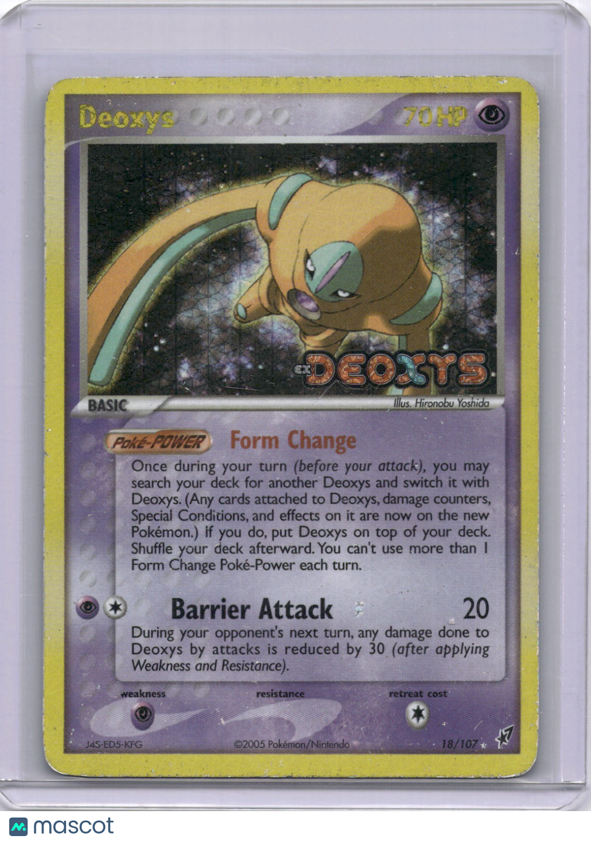 Deoxys 2005 EX Deoxys #18/107 Stamped