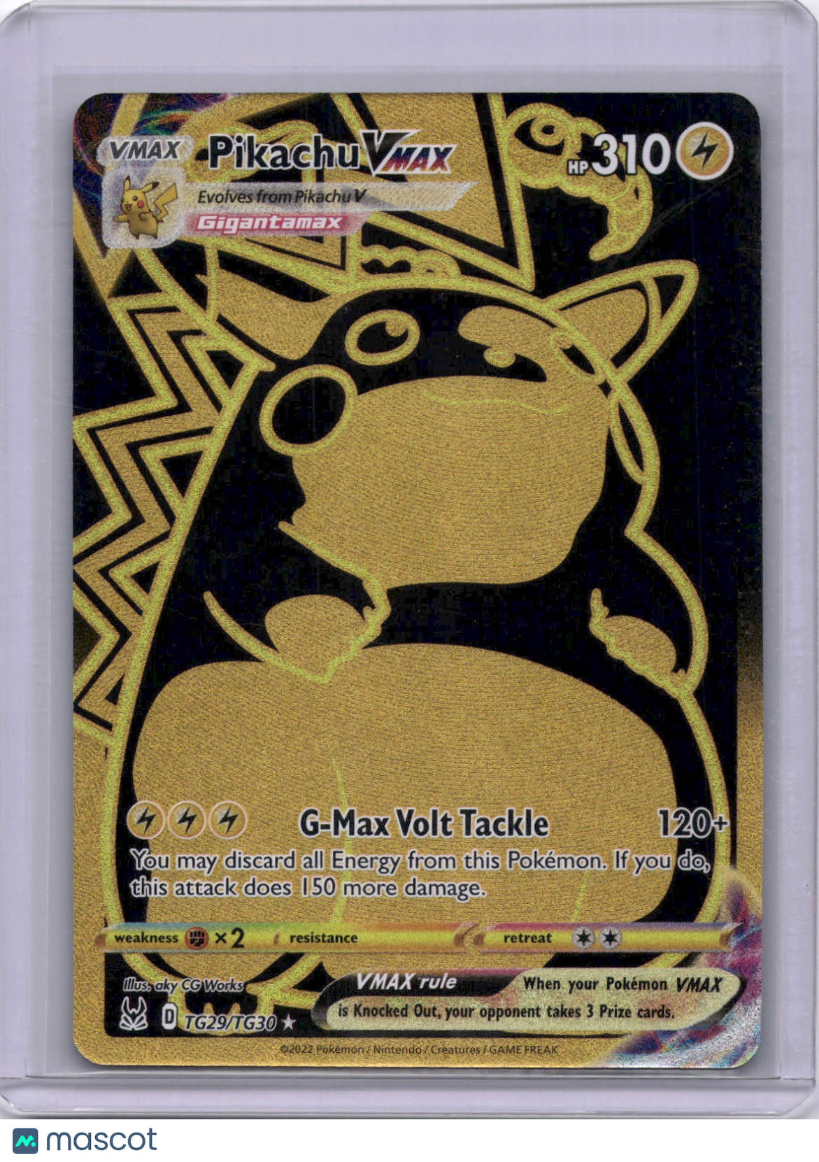 Pikachu VMAX 2022 Lost Origin TG29/TG30 UR