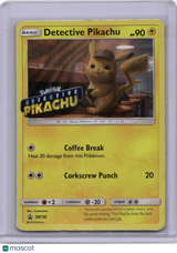 Detective Pikachu 2019 Detective Pikachu #SM190 Stamped Promo