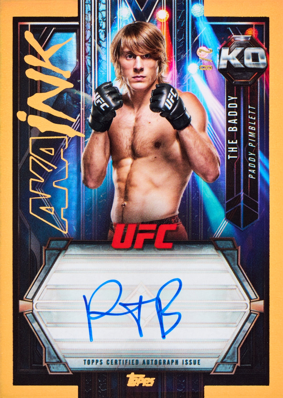 2025 Topps Knockout UFC Hobby Box - Presell