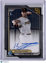 Kash Mayfield 2024 Bowman Chrome 1st Auto On Card Autograph Padres