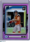 Bo Nix 2024 Panini Donruss Prizm Optic Pink Rookie RC Broncos