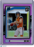 Bo Nix 2024 Panini Donruss Prizm Optic Pink Rookie RC Broncos