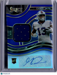 Gabriel Davis 2021 Panini Select Prizm Blue /75 Auto Patch RPA Rookie RC