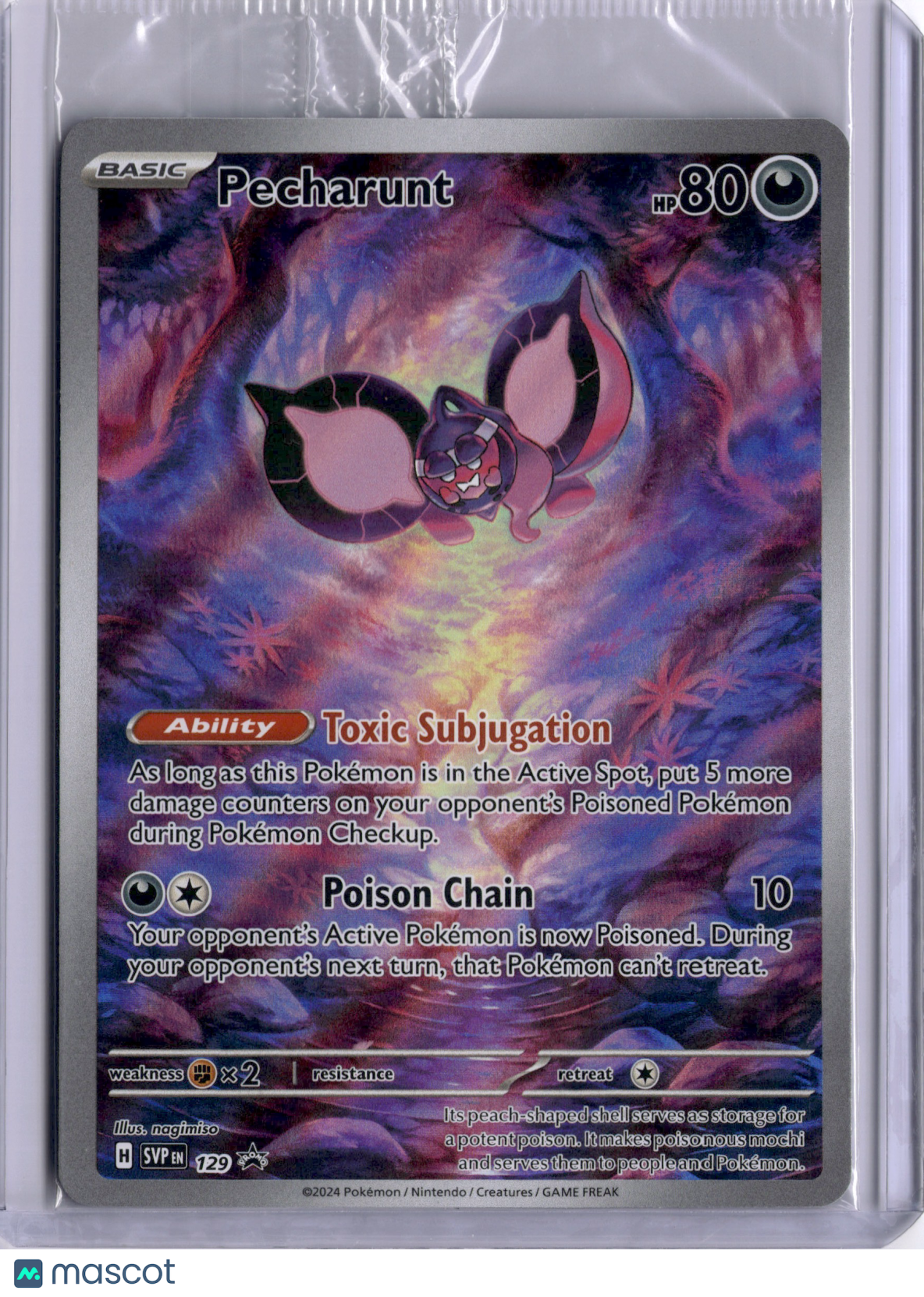 Pecharunt Shrouded Fable SVP 129 Holo PROMO Sealed TCG