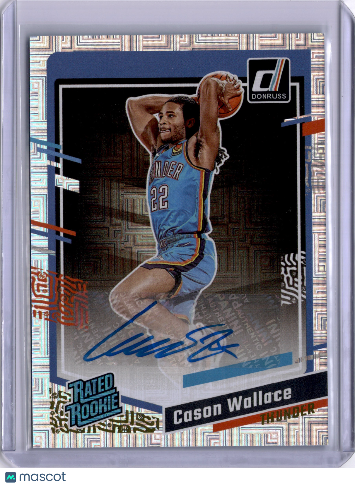 Cason Wallace 2023-24 Panini Donruss Choice Signatures Rookie RC Auto Thunder