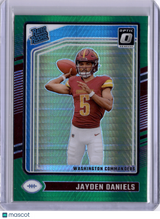 Jayden Daniels 2024 Panini Donruss Optic Preview Green Hyper Rookie RC