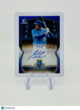 Gavin Cross 2023 Bowman Chrome Mega Box Blue Refractor Auto /150 Royals