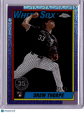 Drew Thorpe 2025 Topps Series 1 1990 Topps Chrome Silver Pack Rookie Black /10
