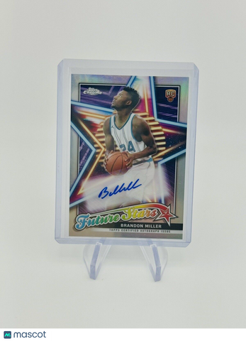 Brandon Miller 2023-24 Topps Chrome Basketball Future Stars Auto