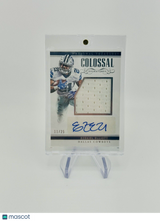 EZEKIEL ELLIOTT 2017 NATIONAL TREASURES COLOSSAL PATCH AUTO /25 Cowboys