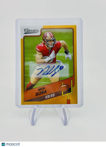 Nick Bosa 2021 Panini Classics Gold #84 San Francisco 49ers AUTO /20