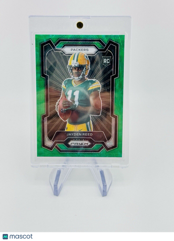 Jayden Reed 2023 Prizm Rookie Green Wave Variation #332 Packers