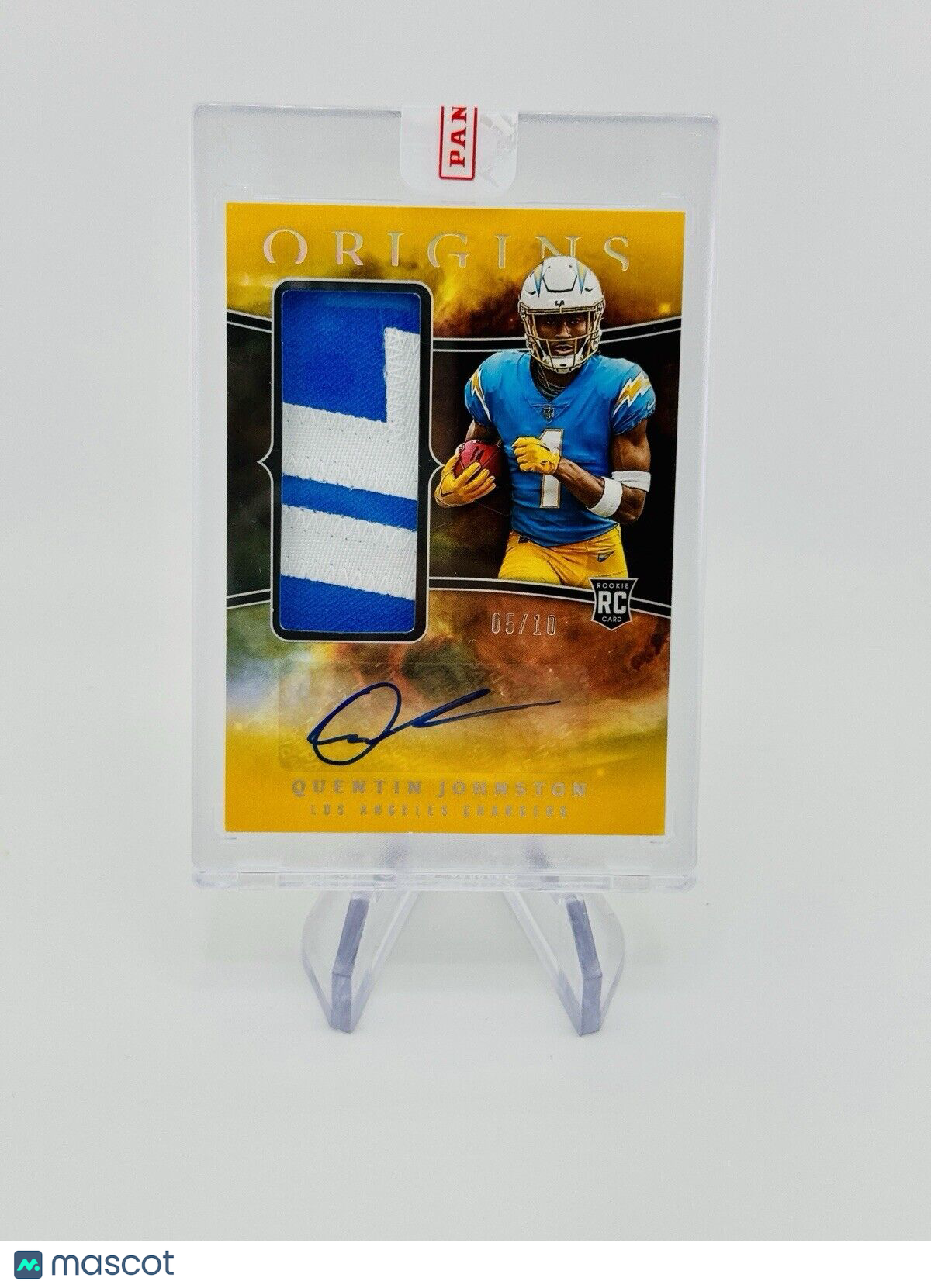 Quentin Johnston 2023 Panini Origins Jumbo Patch Auto RC Chargers /10 Sealed