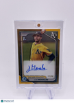 LUIS MORALES 2024 BOWMAN CHROME 1st Gold Refractor Auto Autograph /50 Athletics