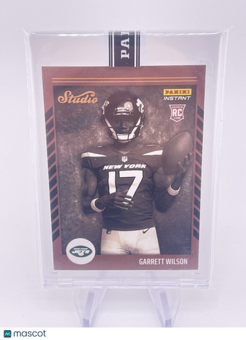 GARRETT WILSON 2022 PANINI INSTANT STUDIO 1/1 ONE OF ONE ROOKIE RC Jets