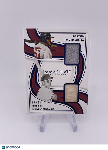 DAVID ORTIZ DOM DIMAGGIO 2023 IMMACULATE JERSEY PATCH BAT SAPPHIRE BLUE /15