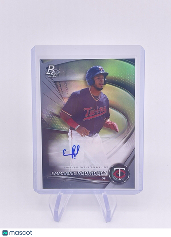 EMMANUEL RODRIGUEZ 2022 BOWMAN PLATINUM AUTO AUTOGRAPH TWINS Signature