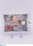 CHIPPER JONES TOM GLAVINE JOHN SMOLTZ STERLING PATCH 2021 AUTO AUTOGRAPH /10