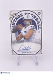 DREW ALLAR 2023 ONYX VINTAGE AUTO AUTOGRAPH BLUE INK ON CARD PENN STATE