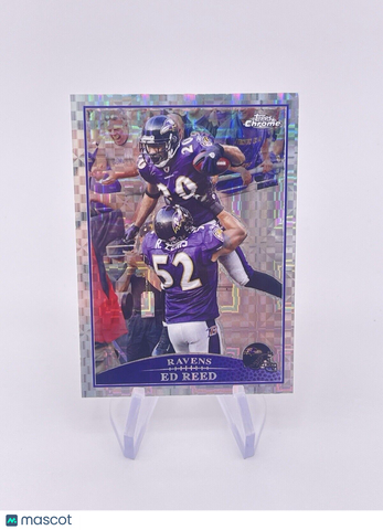 ED REED 2009 TOPPS CHROME XFRACTOR BALTIMORE RAVENS Ray Lewis