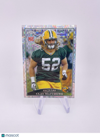 CLAY MATTHEWS 2009 TOPPS CHROME XFRACTOR ROOKIE RC PACKERS