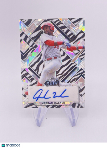 JORDAN WALKER 2022 LEAF METAL PRIZM ZEBRA AUTO AUTOGRAPH 5/5 Cardinals