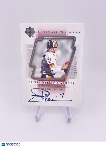 JOE THEISMANN 2004 ULTIMATE /275 Auto Autograph Signature Commanders