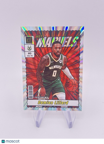 DAMIEN LILLARD 2023 DONRUSS MARVELS /99 Foil Bucks Sp Ssp