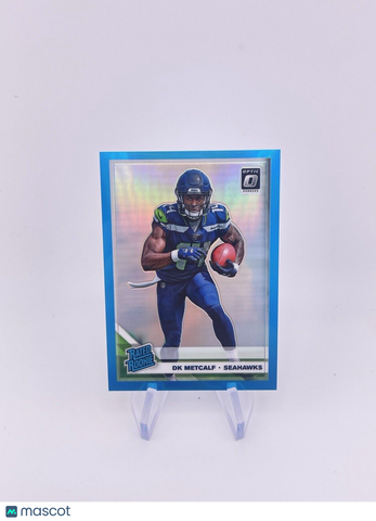 DK METCALF 2019 DONRUSS OPTIC PRIZM AQUA BLUE /299 Rookie RC Rated