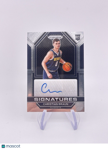 CHRISTIAN BRAUN 2023 PRIZM ROOKIE RC AUTO AUTOGRAPH SIGNATURE NUGGETS