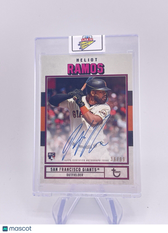 HELIOT RAMOS 2022 TOPPS BROOKLYN COLLECTION AUTO AUTOGRAPH /99 Rookie RC Giants