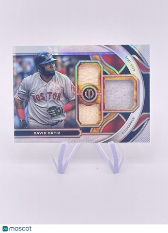 DAVID ORTIZ TOPPS TRIBUTE /199 JERSEY PATCH BAT BOSTON RED SOX GAME WORN USED