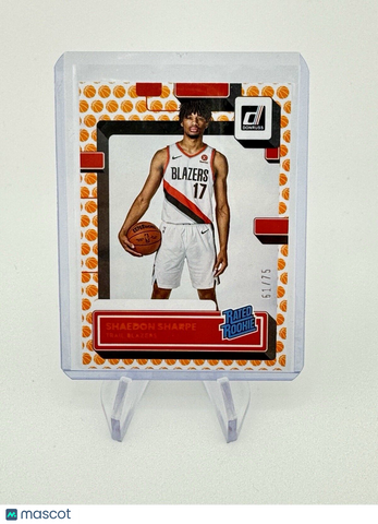 Shaedon Sharpe 2022-23 Donruss Basketball RC /75 Rookie Trailblazers