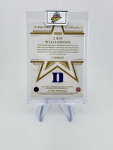 ZION WILLIAMSON 2021 Flawless Collegiate Star Swatch Patch On Card Auto /25 Duke
