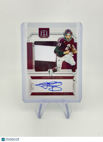 Johnny Manziel 2024 National Treasures Collegiate Materials Patch Auto /39