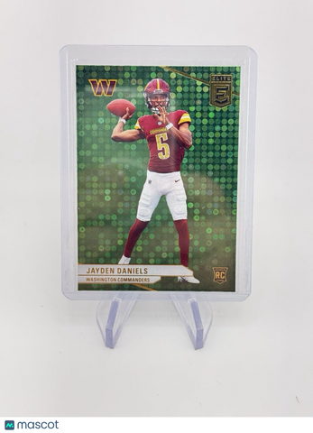 Jayden Daniels 2024 Panini Donruss Elite Green Disco Washington Commanders