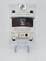 Cameron Cam Thomas 2022-23 National Treasures Game Gear Jersey Patch Auto /99