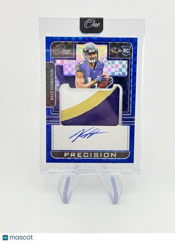 Kyle Hamilton 2022 Panini One /75 Precision RPA RC Rookie Patch Auto Ravens