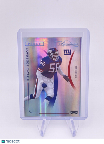 LAWRENCE TAYLOR DONRUSS PLAYOFF ONE OF ONE 1/1 PLATINUM PROOF PRIME SIGNATURES