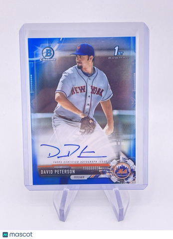 DAVID PETERSON 2017 BOWMAN 1st REFRACTOR BLUE /150 Auto autograph Signature