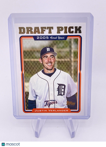 JUSTIN VERLANDER 2005 TOPPS DRAFT PICK ROOKIE RC Tigers