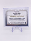 ANDY PETTITTE 2023 TOPPS DEFINITIVE JERSEY PATCH AUTO AUTOGRAPH /40 Signature