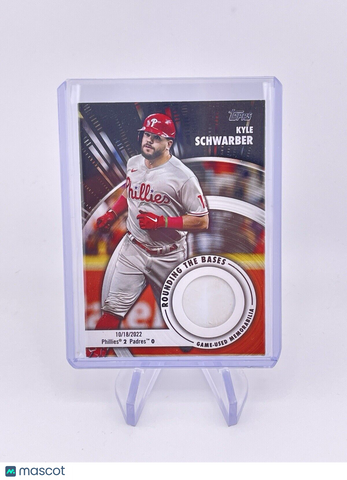 KYLE SCHWARBER 2024 JERSEY PATCH ROUNDING BASES GAME USED