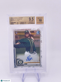 AJ PUK 2020 BOWMAN CHROME ROOKIE RC AUTO AUTOGRAPH BGS 9.5 Athletics