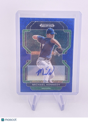 MICHAEL KENNEDY 2022 PRIZM BLUE DISCO AUTO AUTOGRAPH /25 Signature